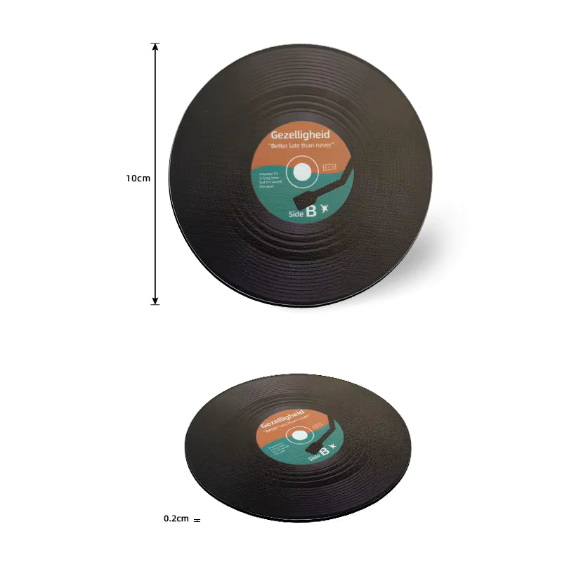 Retro Vinyl Style Coaster