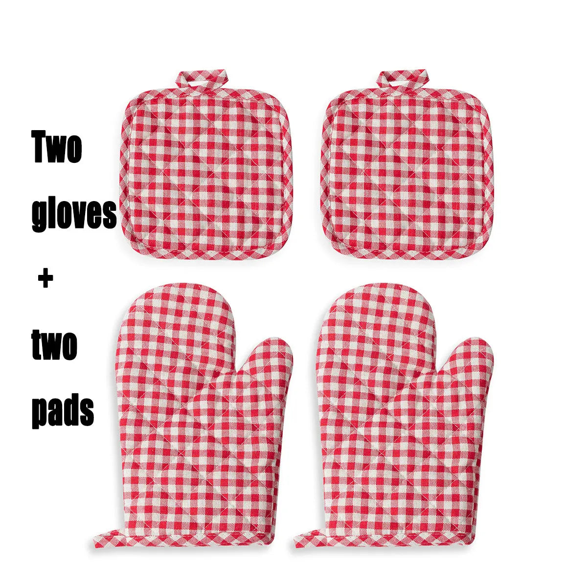 4pc Set Heat Resistant Baking Gloves