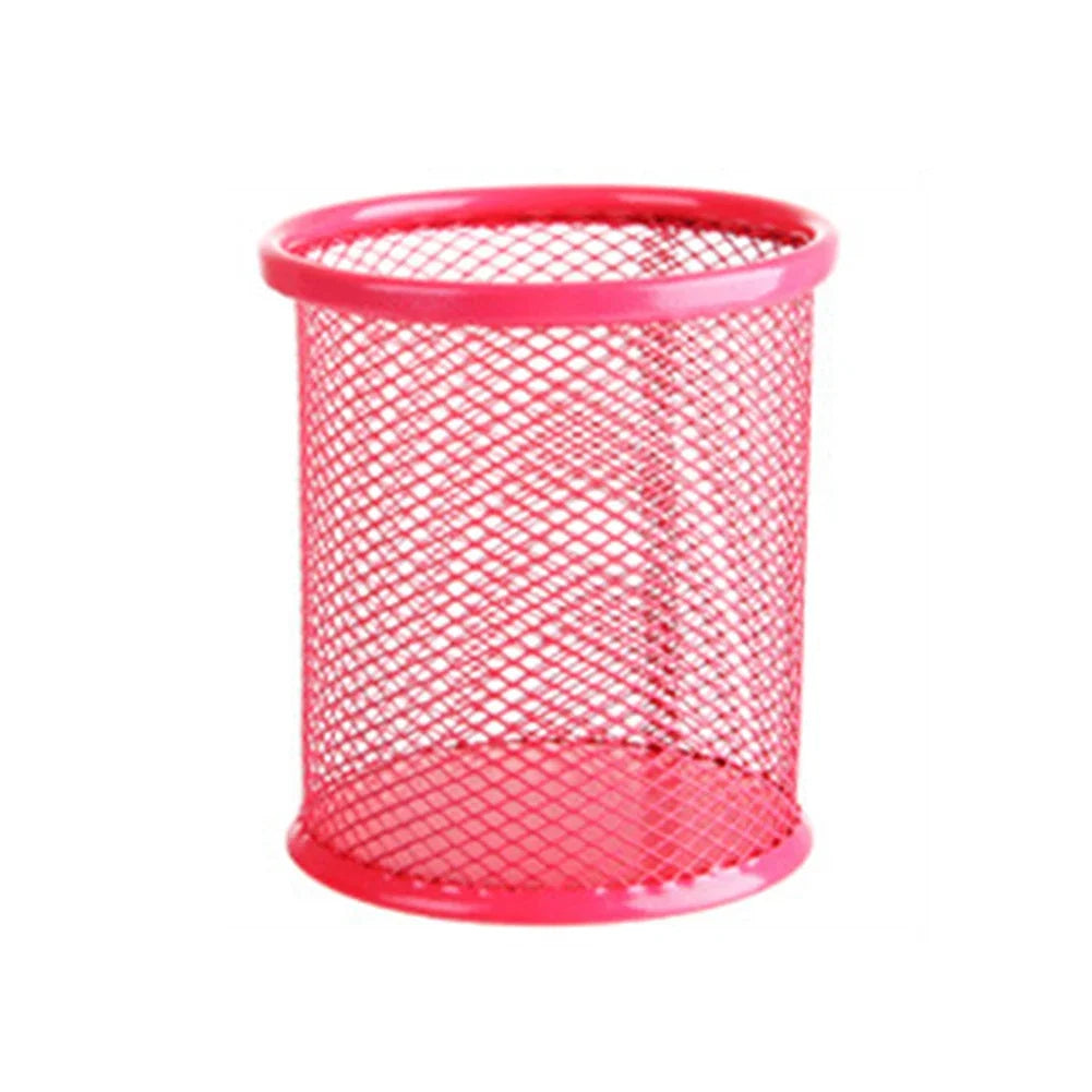 Metal Mesh Desk Pen Holder