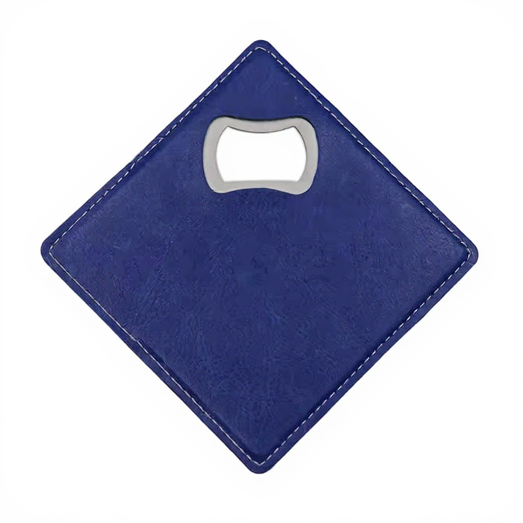 2-in-1 Leather Coaster with Bottle Opener