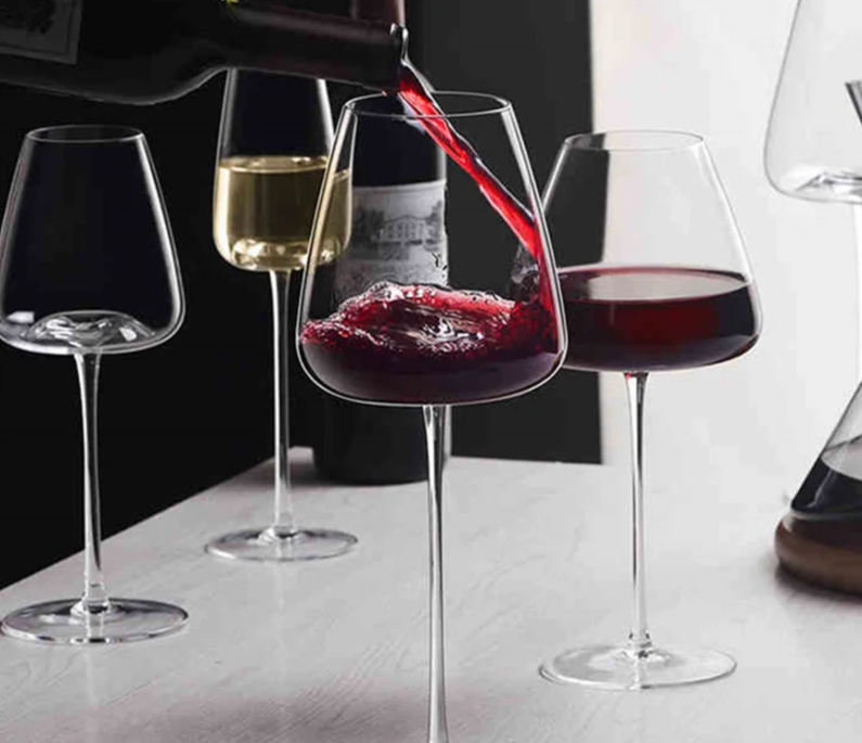 Modern Handmade Crystal Wine Glass