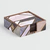 Set of 6 Modern Wooden Coasters