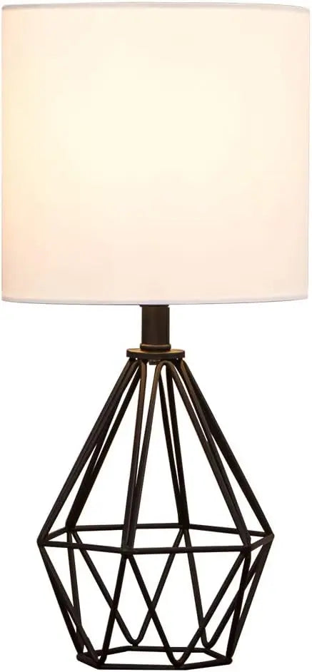 Modern Linen Shade Table Lamp for Desk, Bedroom & Living Room