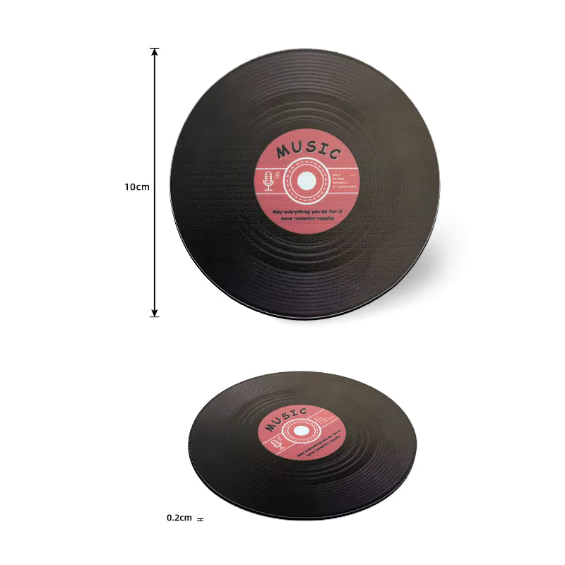 Retro Vinyl Style Coaster