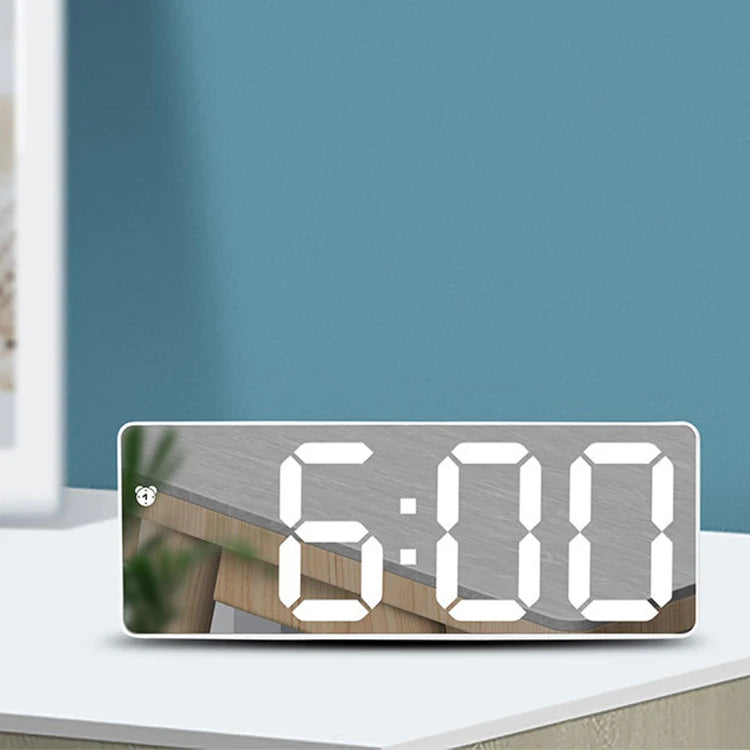 LED Mirror Digital Alarm Clock