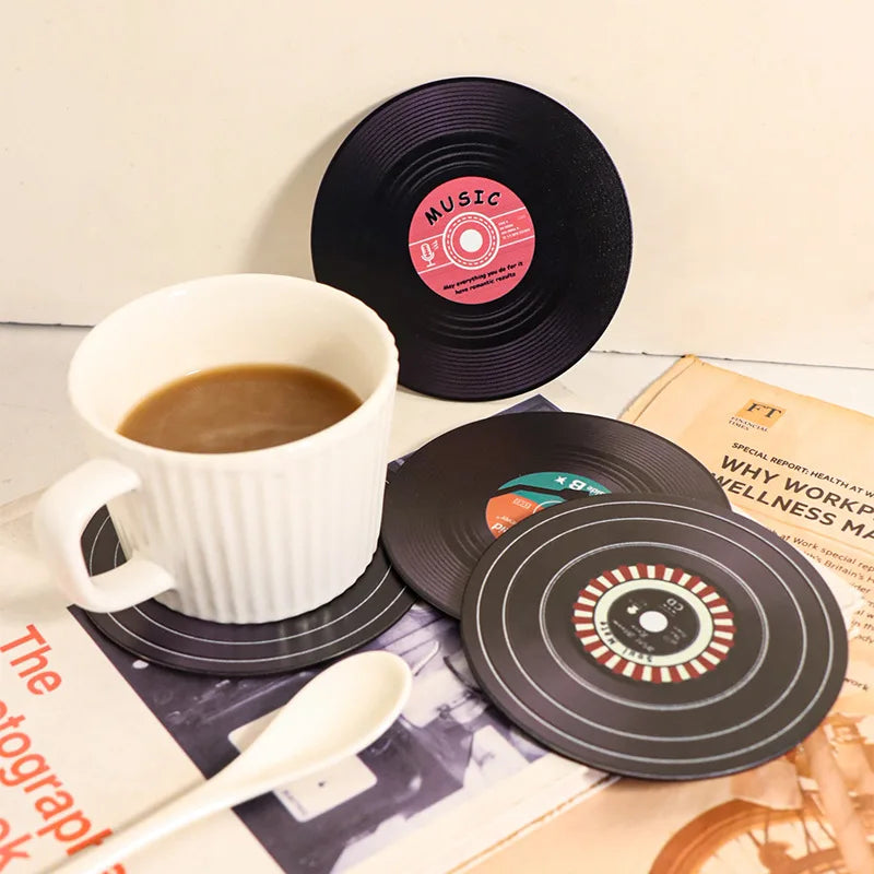 Retro Vinyl Style Coaster