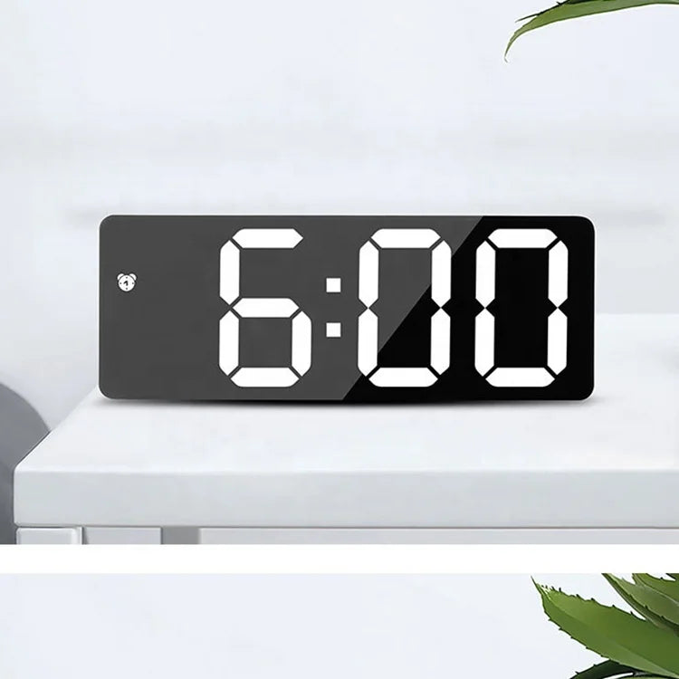 LED Mirror Digital Alarm Clock