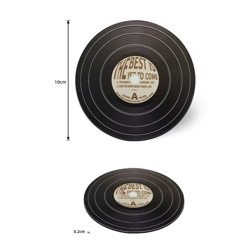 Retro Vinyl Style Coaster