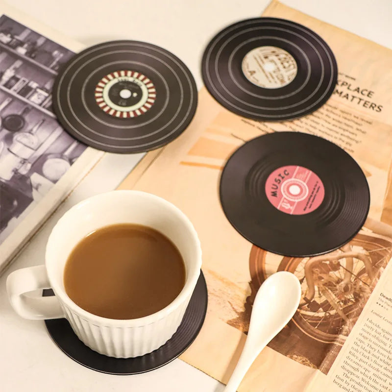 Retro Vinyl Style Coaster