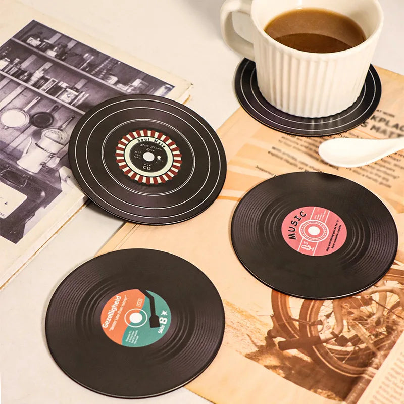 Retro Vinyl Style Coaster