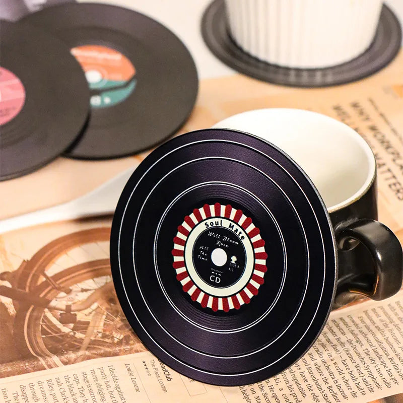 Retro Vinyl Style Coaster