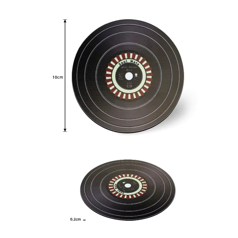 Retro Vinyl Style Coaster
