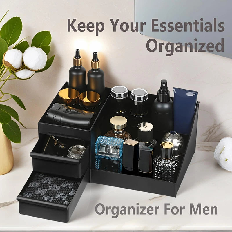 Bathroom Countertop Organizer with Drawers
