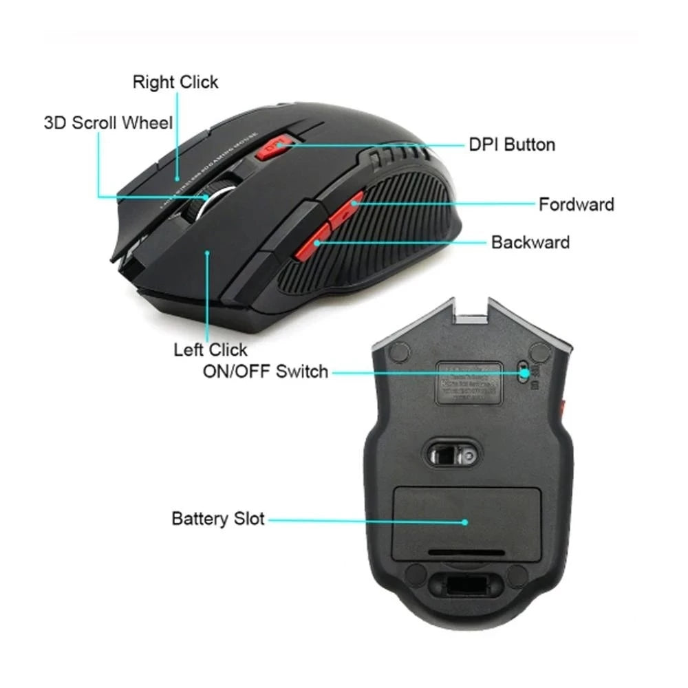 Wireless Optoelectronic Gaming Mouse
