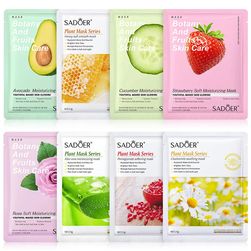 8-Piece Hydrating Facial Sheet Mask Set