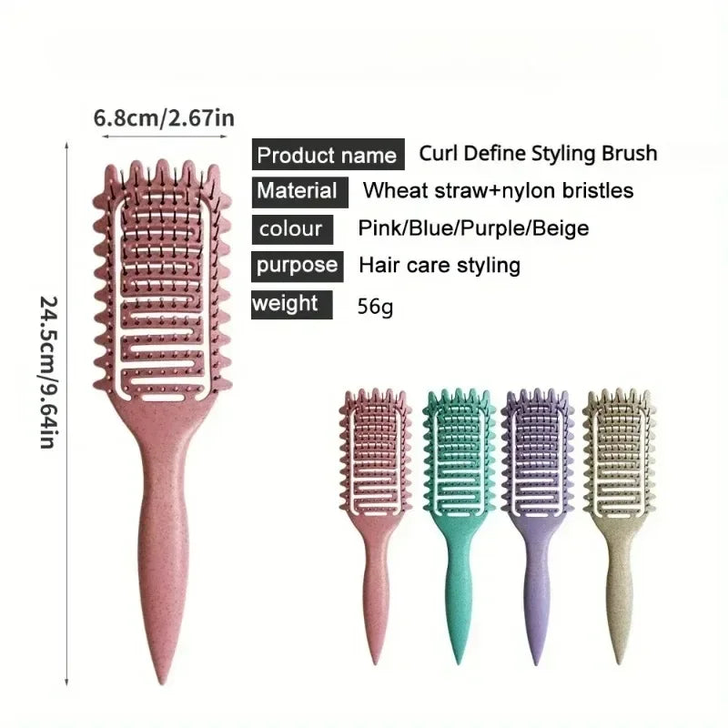 Curl Defining Detangling Hair Brush