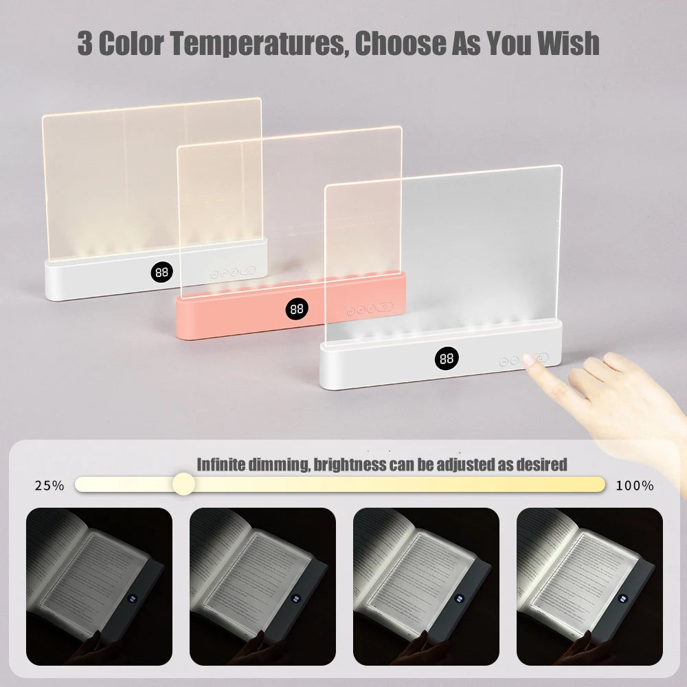 Eye-Care Flat Panel Reading Lamp