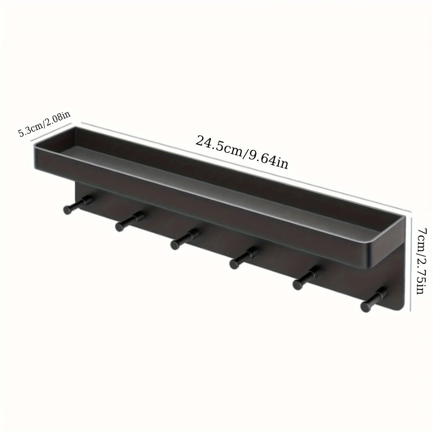 Wall-Mounted Key Holder & Mail Organizer