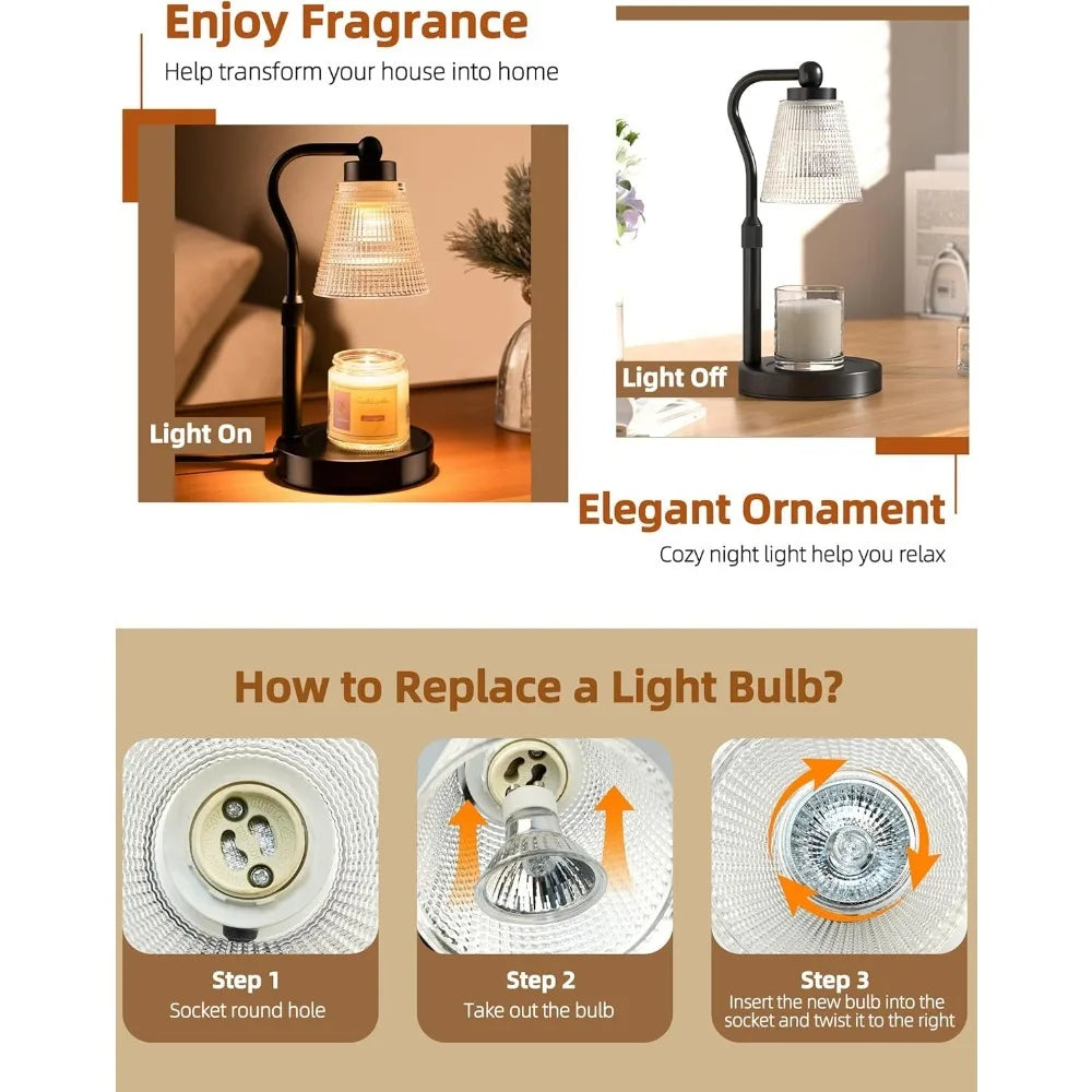 Adjustable Candle Warmer Lamp