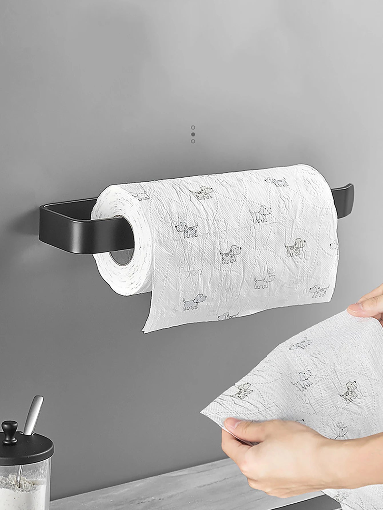 Adhesive Under Cabinet Paper Towel Holder