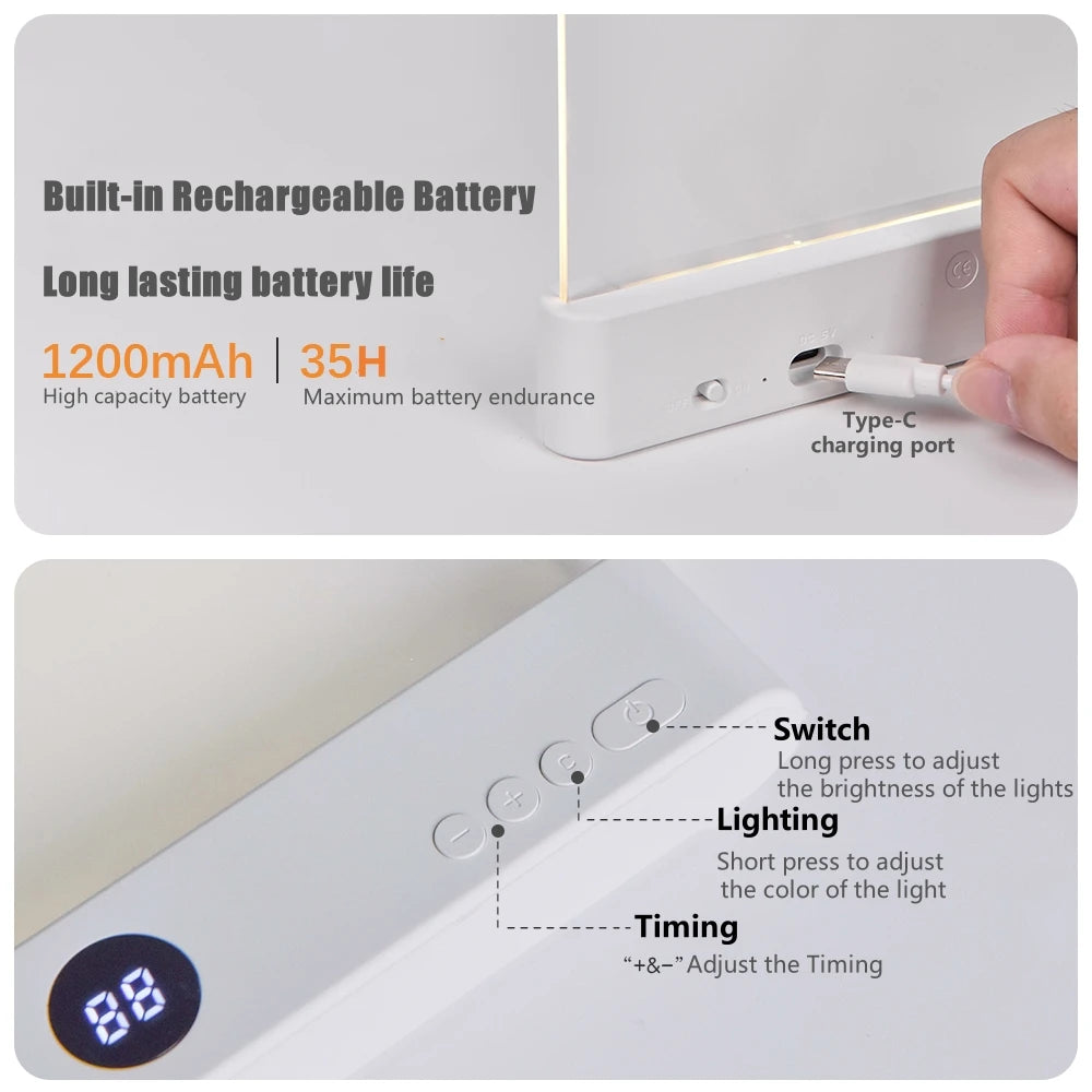Eye-Care Flat Panel Reading Lamp