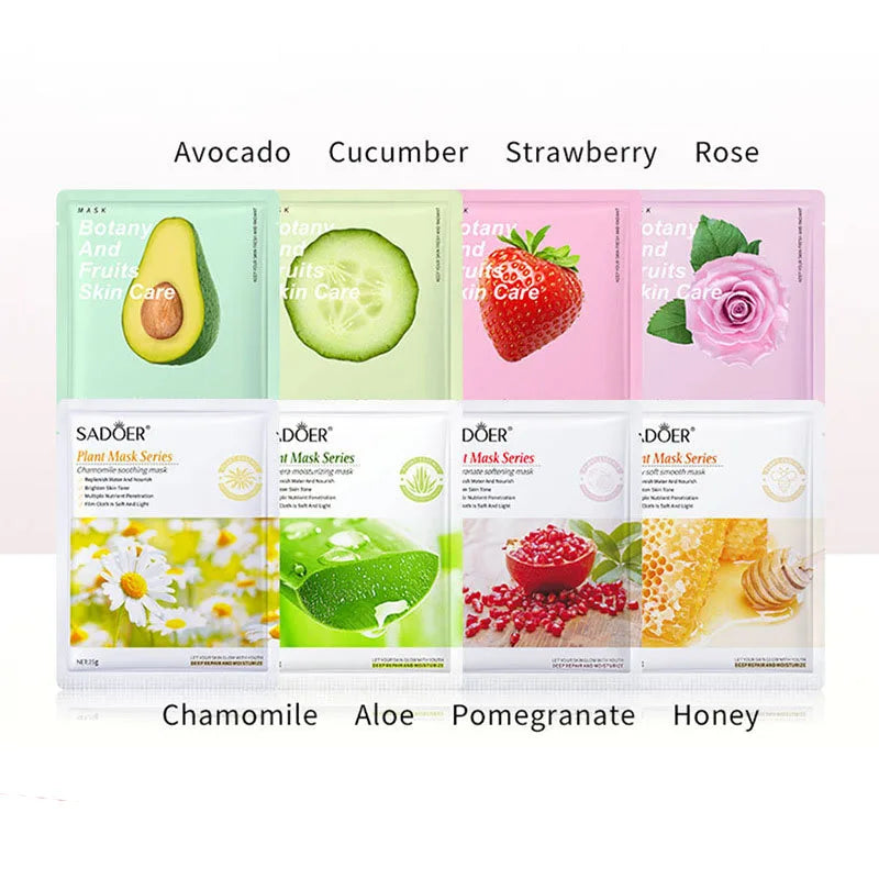 8-Piece Hydrating Facial Sheet Mask Set