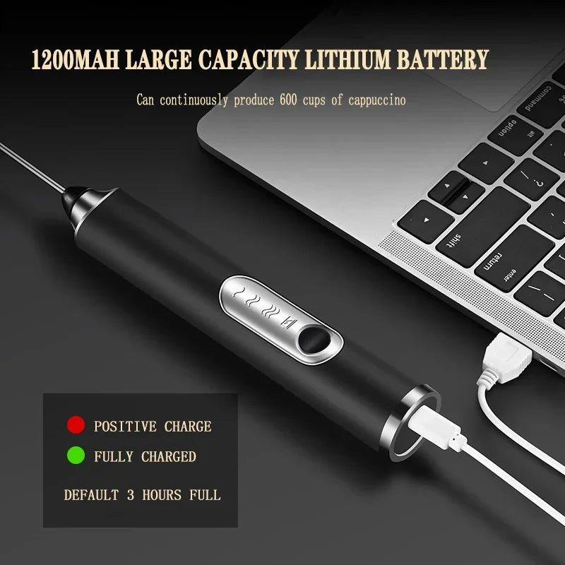 Electric Milk Frother & Mini Whisk