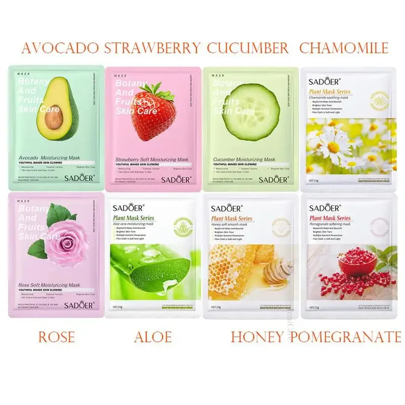 8-Piece Hydrating Facial Sheet Mask Set
