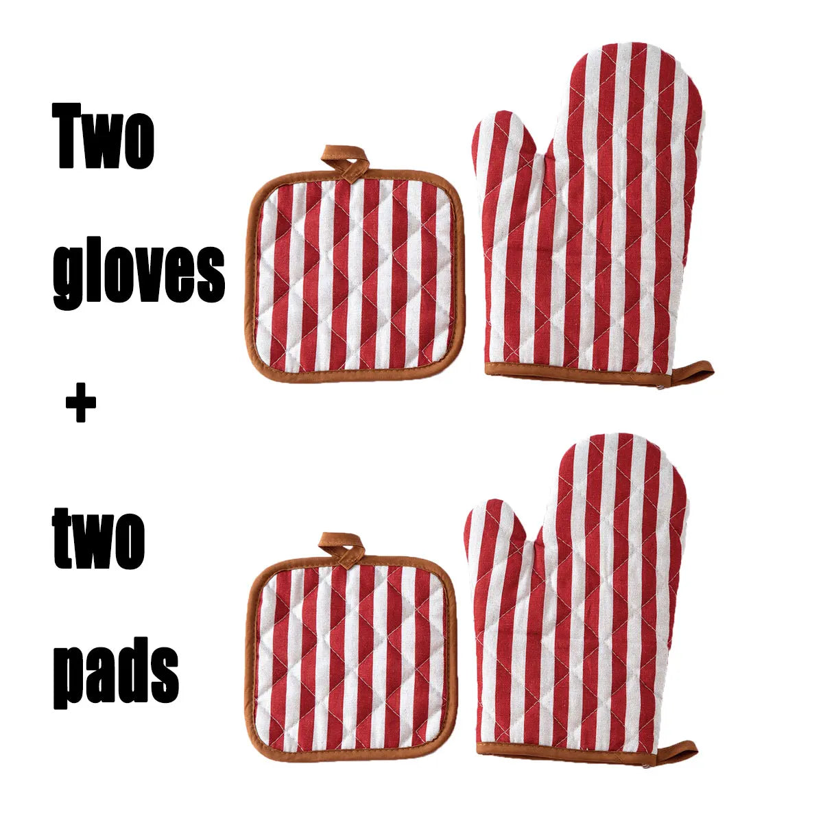 4pc Set Heat Resistant Baking Gloves