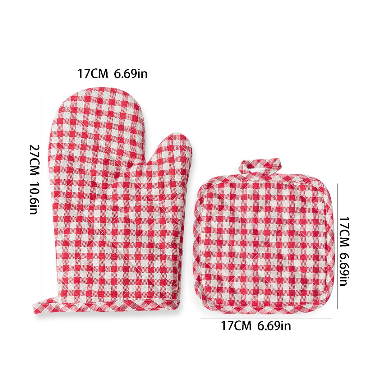 4pc Set Heat Resistant Baking Gloves