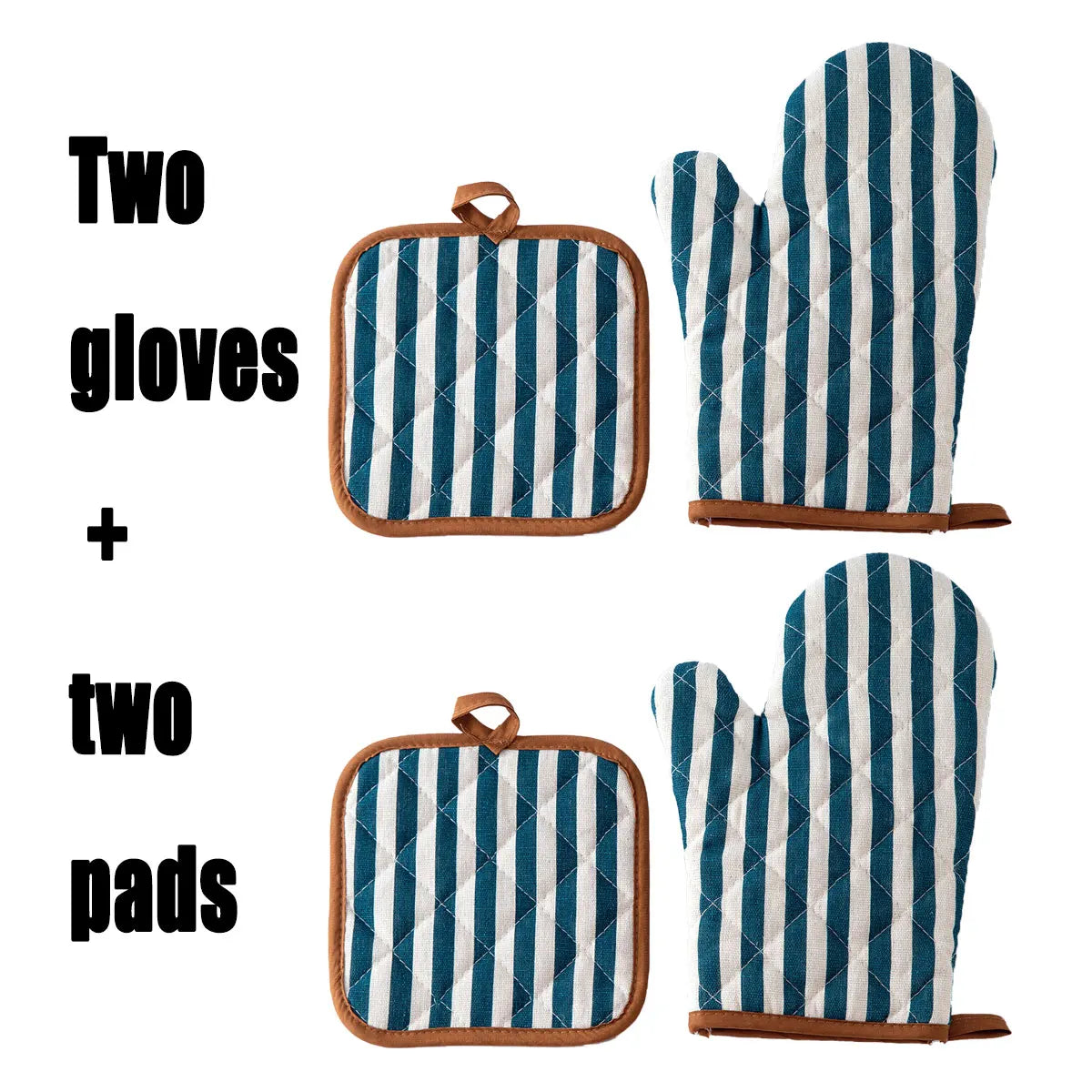 4pc Set Heat Resistant Baking Gloves