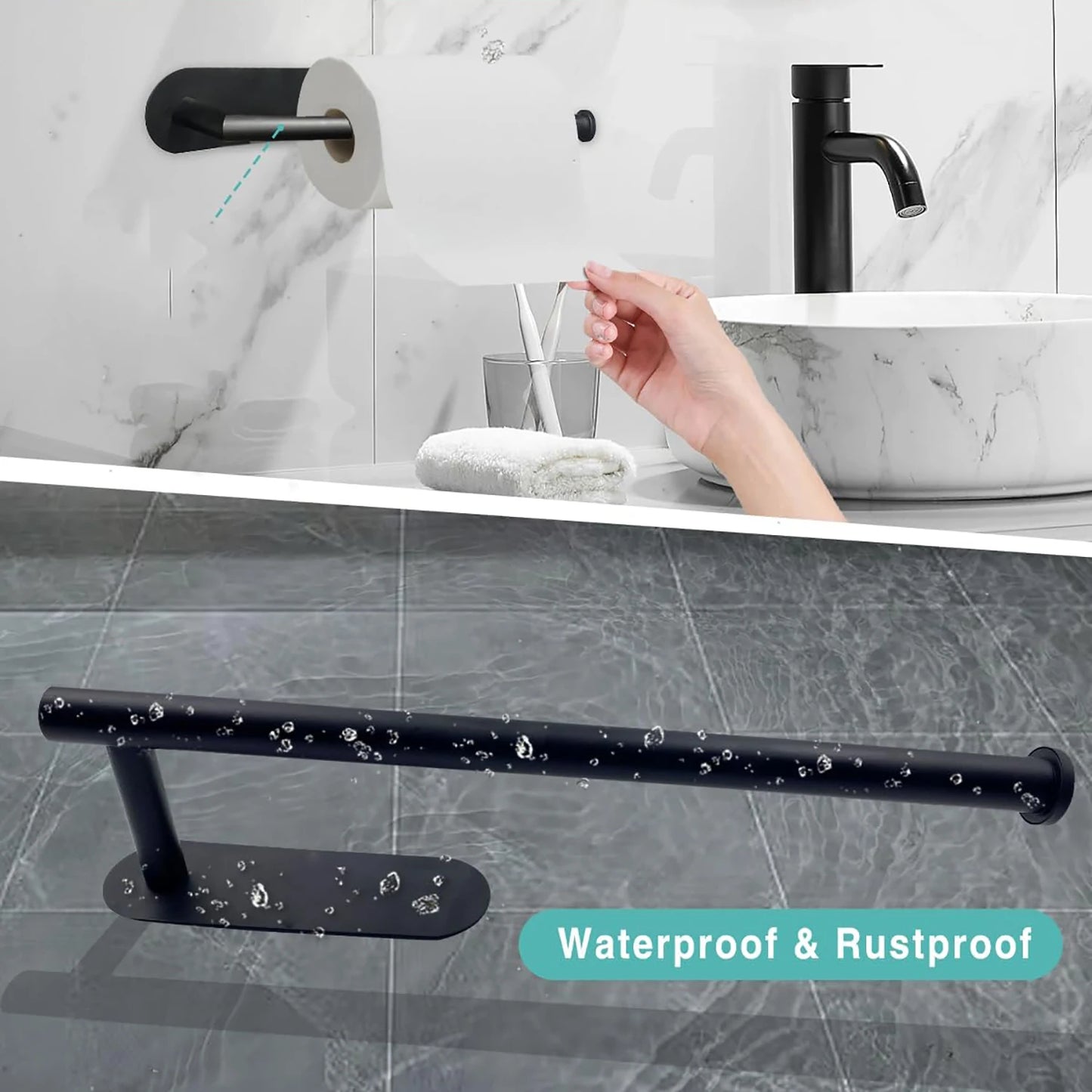 Adhesive Under Cabinet Paper Towel Holder