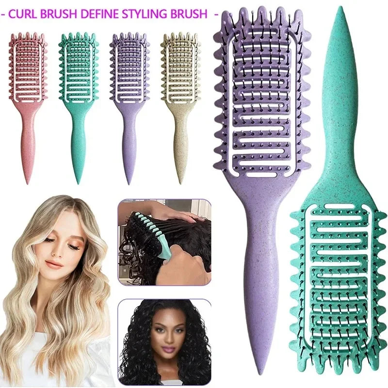 Curl Defining Detangling Hair Brush