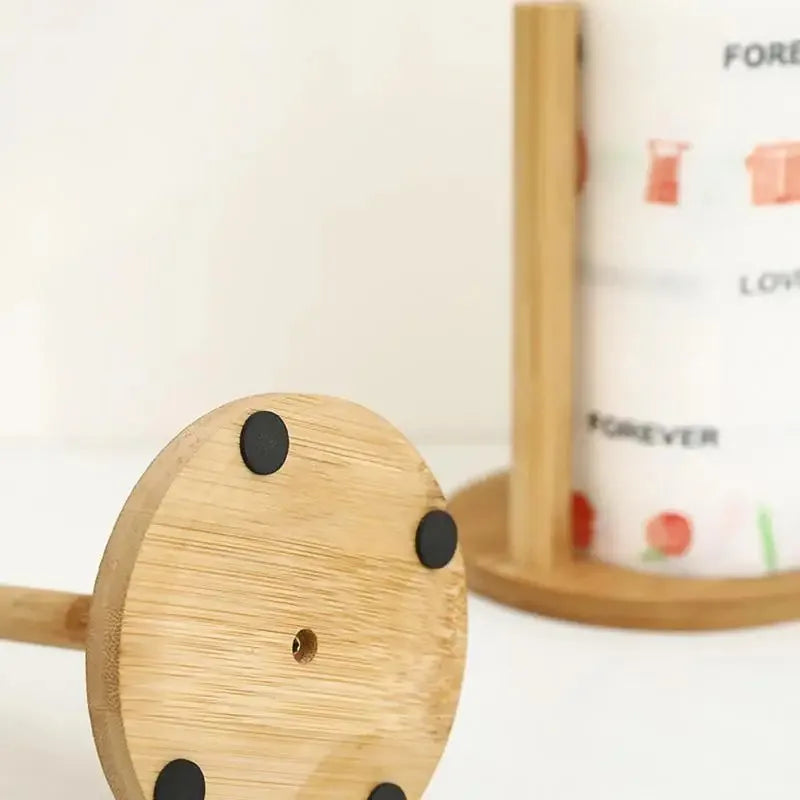 Bamboo Paper Towel Holder