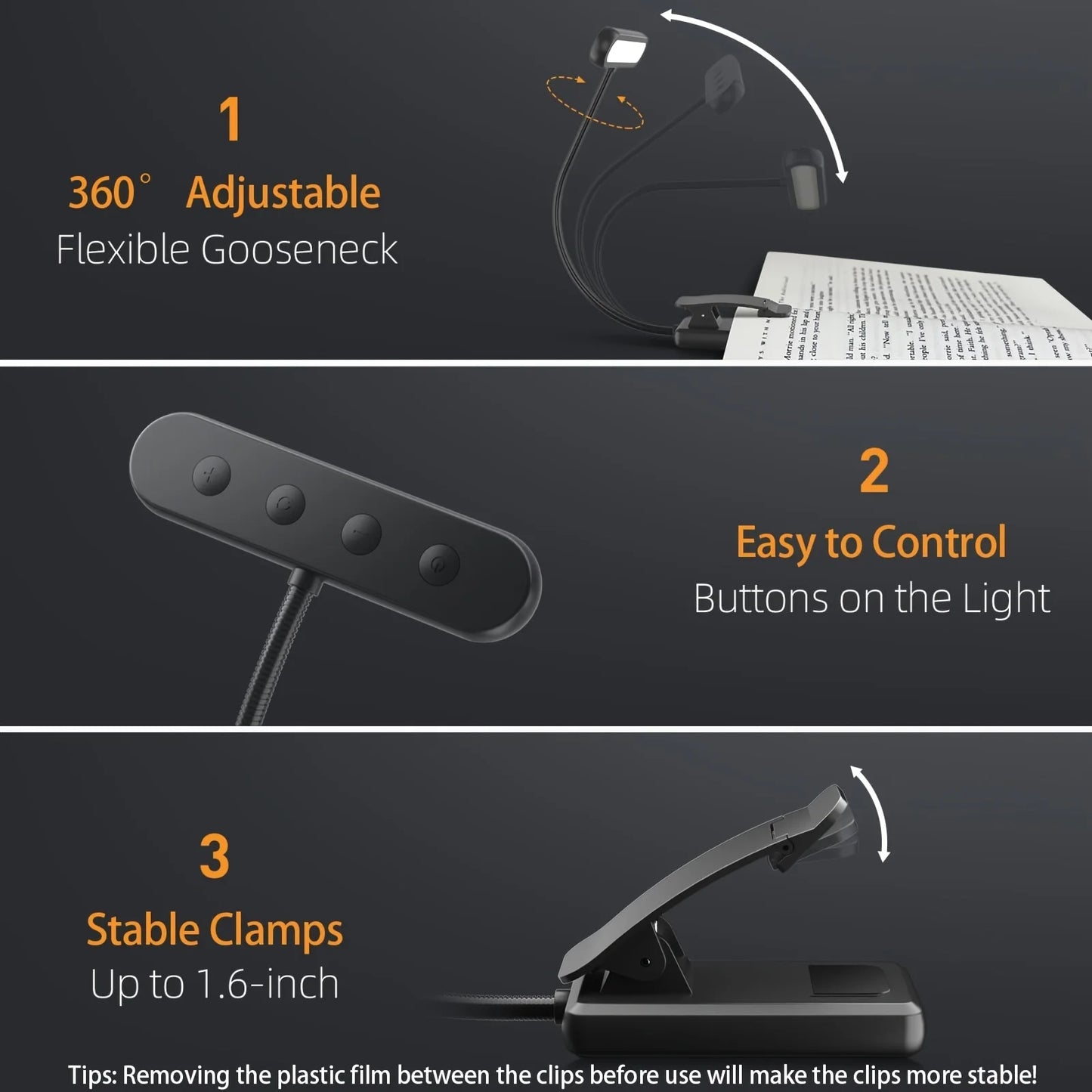 Clip-On LED Reading Light