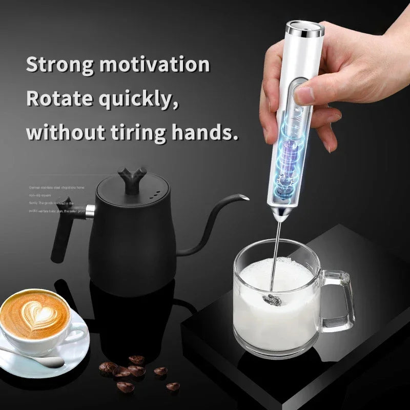 Electric Milk Frother & Mini Whisk