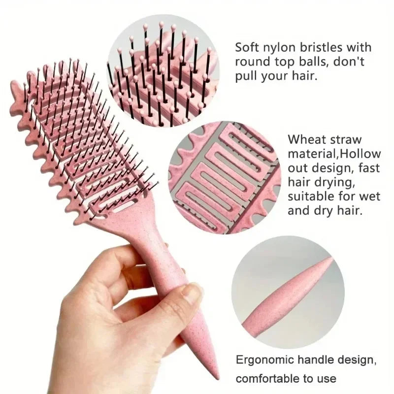 Curl Defining Detangling Hair Brush