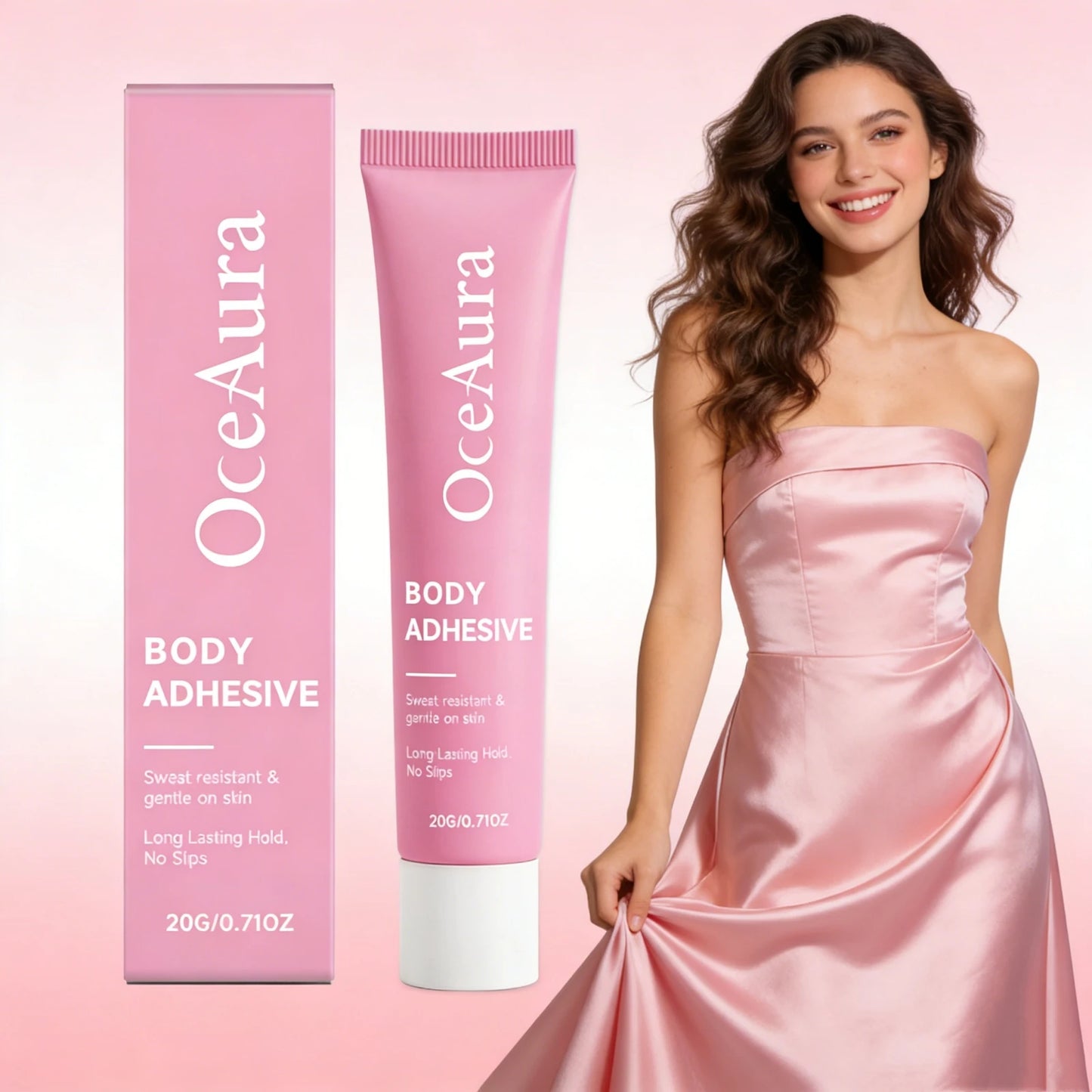 Invisible Clothing & Body Adhesive – Sweatproof, Skin-Safe Hold