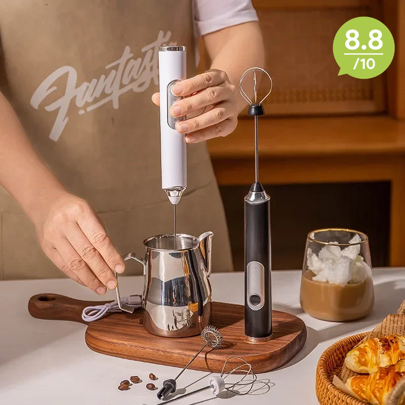Electric Milk Frother & Mini Whisk