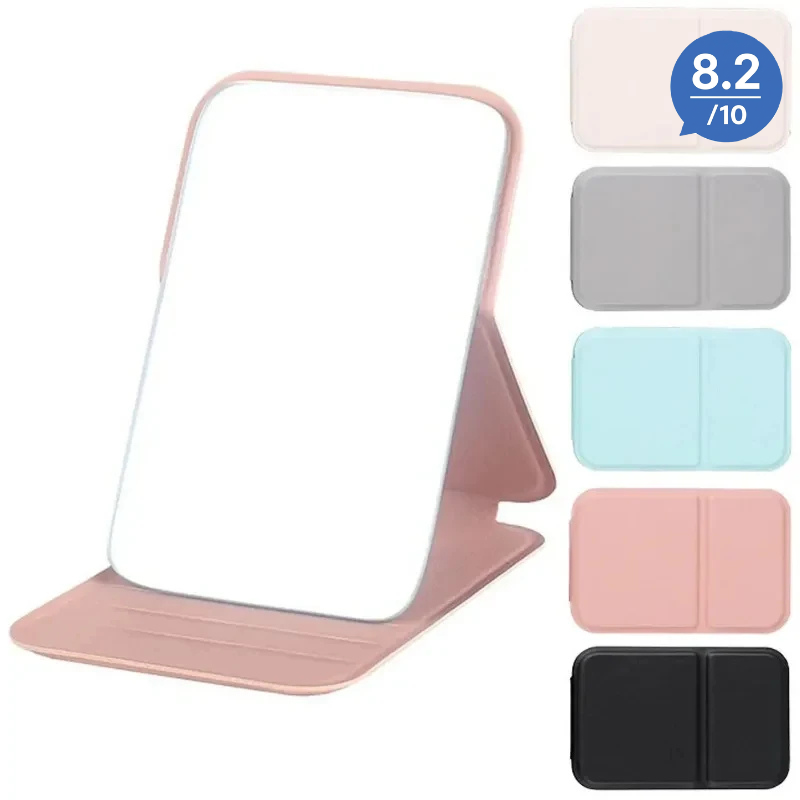 Foldable Leather Compact Makeup Mirror