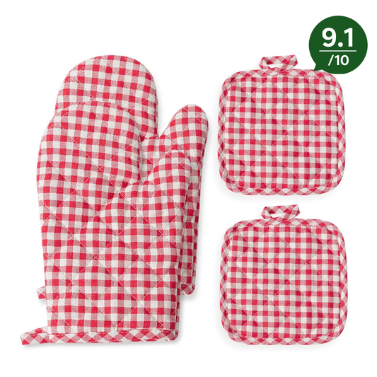 4pc Set Heat Resistant Baking Gloves