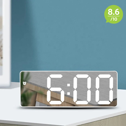 LED Mirror Digital Alarm Clock