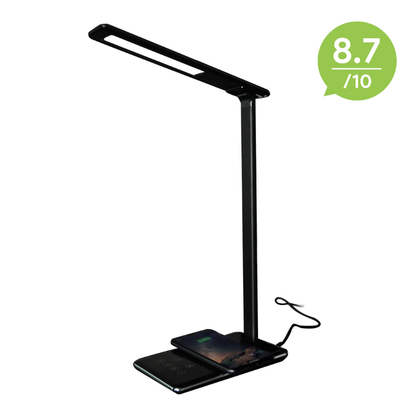 Adjustable LED Desk Lamp with Wireless Charging