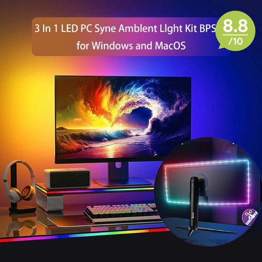 Gaming RGB LED Strip Light with PC Sync & Music Sync