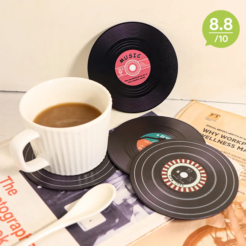 Retro Vinyl Style Coaster